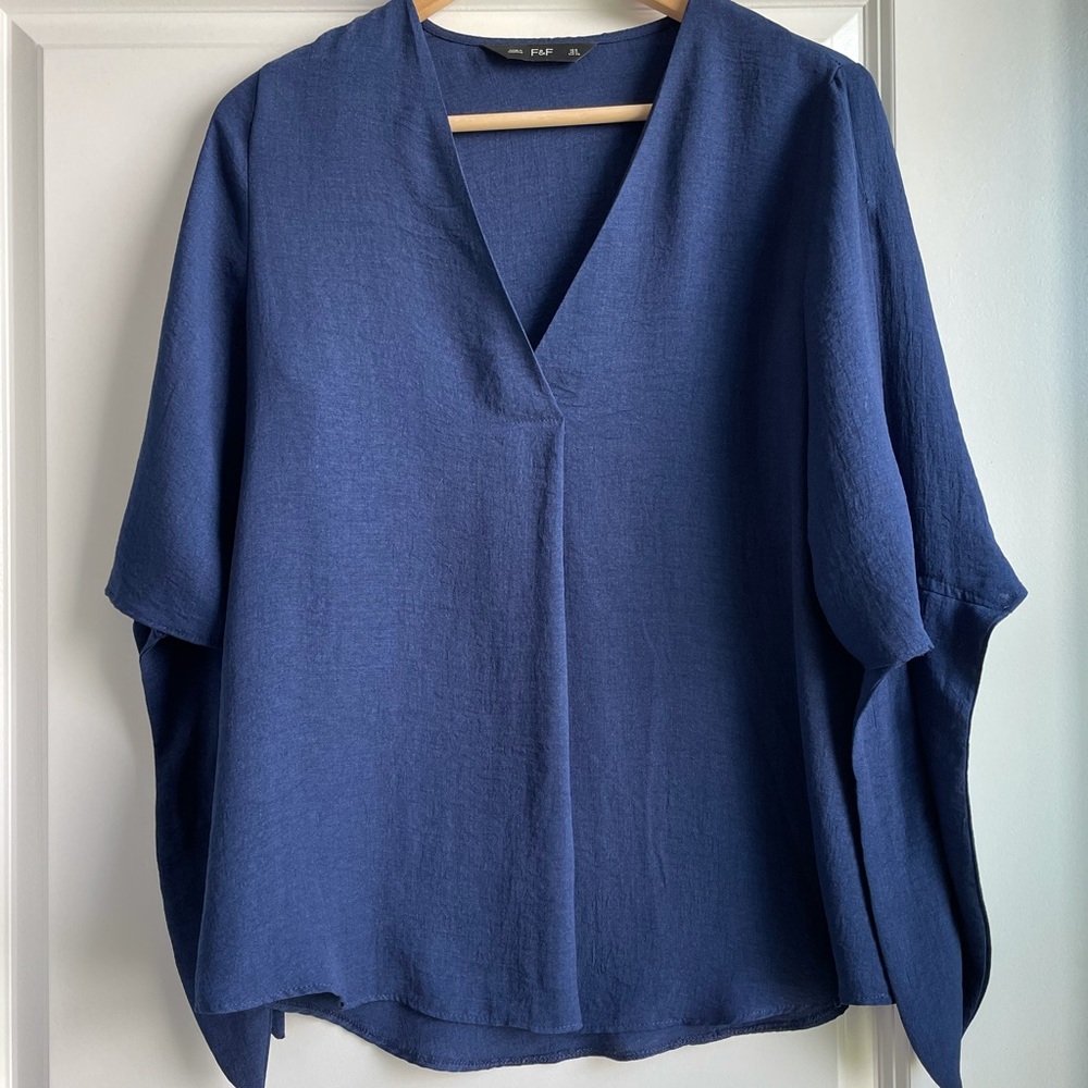 Navy Blue Blouse